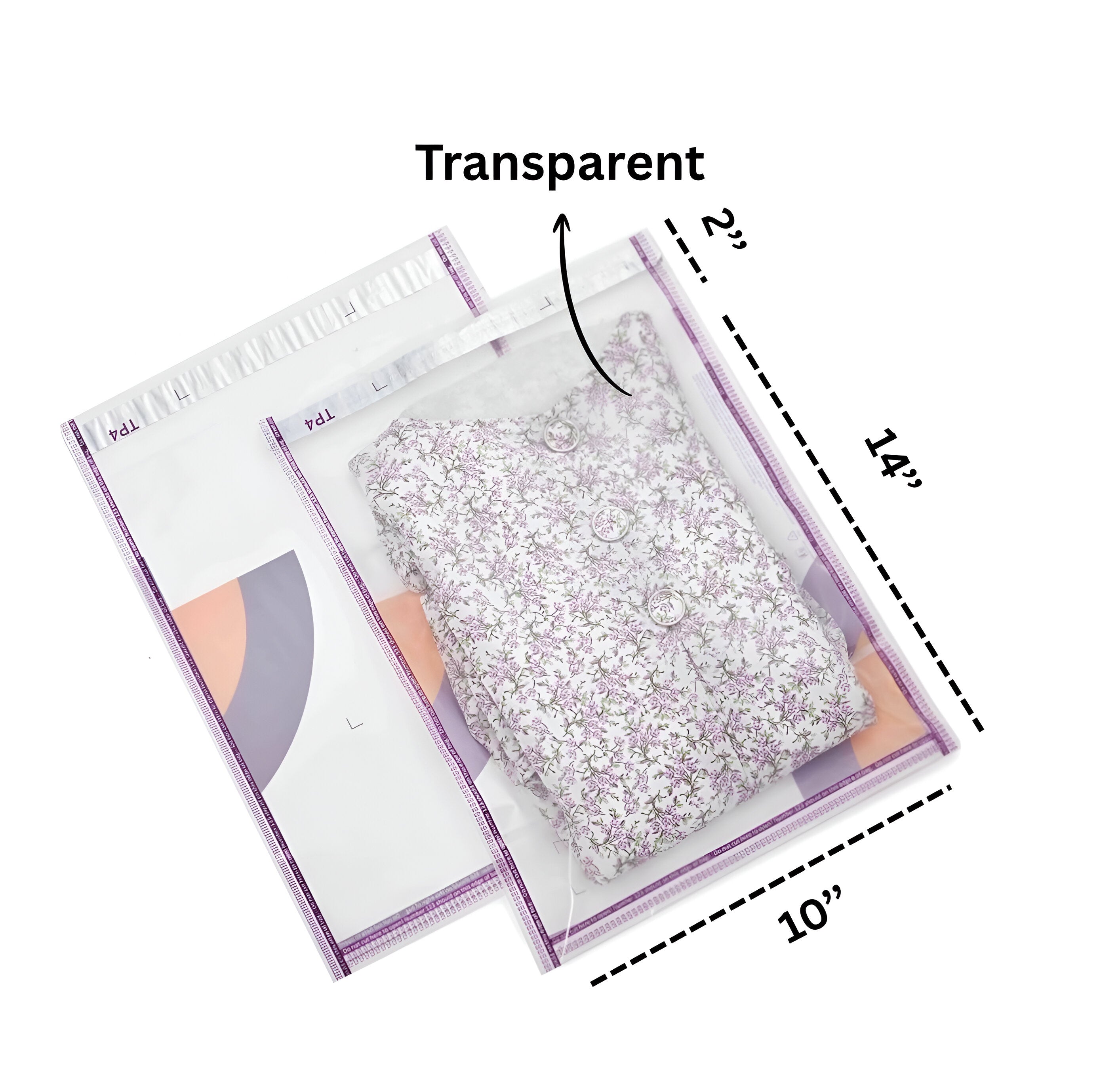 MEESHO TRANSPARENT 10X14 - NON POD