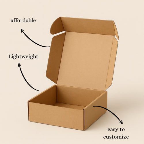 3 Ply Brown Flap Corrugated Packaging Packaging Box Size: 5x4x1.5 inch