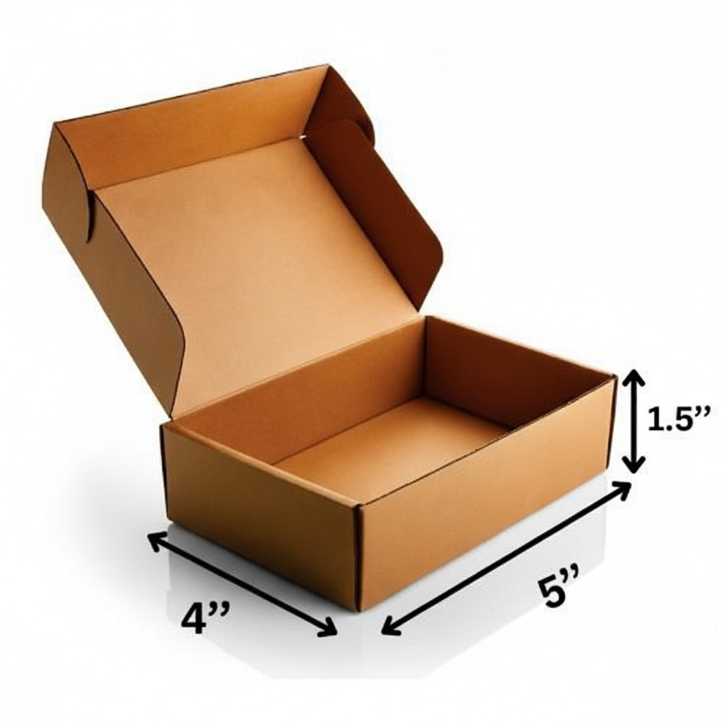 3 Ply Brown Flap Corrugated Packaging Packaging Box Size: 5x4x1.5 inch